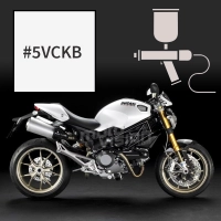 Peinture tricouche ducati white pearl 1100 monster s 2009-2010