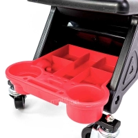 Tabouret de travail mobile avec plateau de rangement