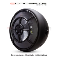 Grille de phare  7" aluminium cnc star grill design