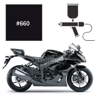 Peinture kawasaki metallic spark black zx6r 2012