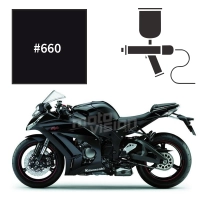 Peinture kawasaki metallic spark black zx10r 2004-2005 / 2010-2015
