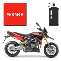 Peinture tricouche en spray rosso corsa fluorescent aprilia dorsoduro 1200 2012-2016