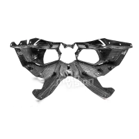 Tête de fourche carbone brillant kawasaki ninja h2 2015-