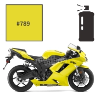 Peinture en spray kawasaki vivid yellow zx6r 2008
