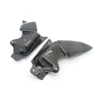 Caches bas écopes de radiateur carbone kawasaki z800 2013