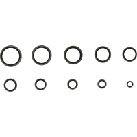 Assortiment de joints d’étanchéité | métalliques | avec bourrelet en caoutchouc | 150 pièces