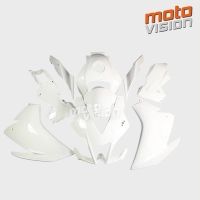 Kit de carénage en abs peint blanc pour aprilia rs125