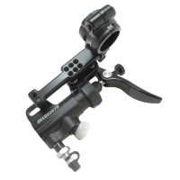 Maître cylindre de frein au pouce accossato - aluminium taillé masse - montage au guidon 22mm