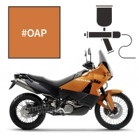 Peinture tricouche adrenaline orange pearl ktm adventure 990 adventure r 2007-2010