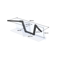 Guidon sportster s et nightster « mini ape » 1 1/4" à partir de 2021