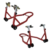 Lot béquilles avant - arrière ajustables