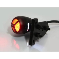 Mini feu arrière hélice noir