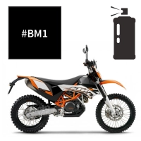 Peinture en spray  noir mat ktm 690 enduro r 2008-2016