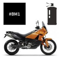 Peinture en spray  noir mat ktm 990 adventure 2006-2013