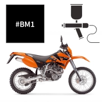 Peinture noir mat ktm sxc 625 2003-2007