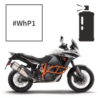 Peinture en spray crystal white pearl ktm 1190 adventure r 2013-2016