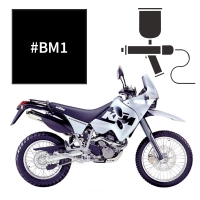 Peinture noir mat ktm  640 lc4 supermoto enduro adventure prestige 1999-2007