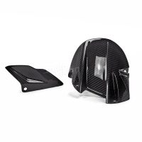 Lèche roue + protection chaine bas carbone  aprilia dorsoduro 750 2008-2009