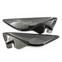 Paire de caches sous réservoir carbone triumph speed triple 2011