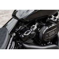 Kit de manomètre de conduite pneumatique noir monté sur culbuteur « twin cam »