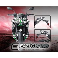 Film de protection anti-gravion eazi-guard® pour kawasaki  z800  2013-2016