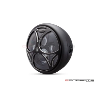 Phare avant led 7,7" phare et code tri-maltese grill