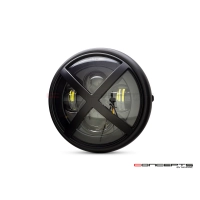 Phare avant led 7,7" phare et code x-rally grill