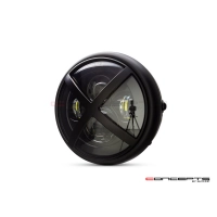 Phare avant led 7,7" phare et code x-rally grill