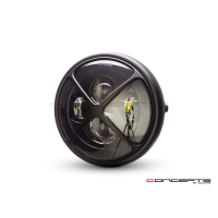 Phare avant led 7,7" phare et code x cross grill