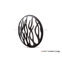 Grille de phare  7" aluminium cnc flame grill design