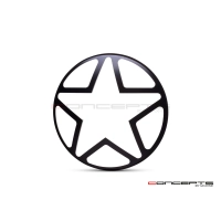 Grille de phare  7" aluminium cnc big star grill design