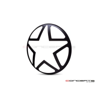 Grille de phare  7" aluminium cnc big star grill design