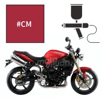 Peinture triumph tornado red 675 street triple 2010