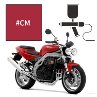 Peinture triumph tornado red 955 speed triple 2004