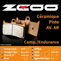 Plaquettes de frein type "endurance" zcoo zrm-s001ex-c