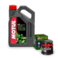 Pack motul 5100 15w50 4l + filtre à huile hf204 offert