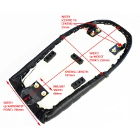 Selle noire café racer similicuir universelle 53 cm