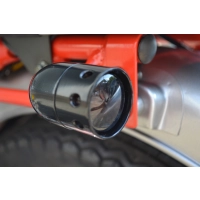 Paire de clignotants cafe racer chromé noir