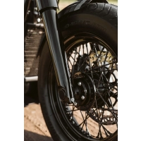 Kit d'entretoises de roue avant noires m8 softail fxbb, flfb, fxst 2018-2025