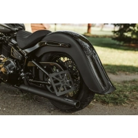 Garde-boue arrière extensible softail m8 fxbb/s fxst street bob de 4 pouces avec pointe 2018-2025