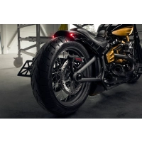 Garde-boue arrière m8 softail « rodstr » 2018-2025 street bob/fat bob/softail standard pour pneus larges 180-200 avec entretoises métalliques