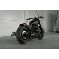 Garde-boue arrière m8 softail "rodstr" 2018-2025 deluxe/heritage/slim/low rider/sport glide pour pneus larges 180-200 avec entretoises métalliques