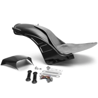 Garde-boue arrière m8 softail "rodstr" 2018-2025 deluxe/heritage/slim/low rider/sport glide pour pneus larges 180-200 avec entretoises métalliques