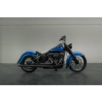 2018-2025 m8 softail couvercles latéraux « avenger » pour amortisseur sans bouton de réglage de précharge