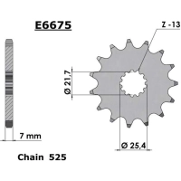 Pignon avant 13t 525