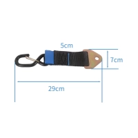 Paire d'attache pour sangles avec crochets