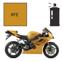 Peinture en spray triumph scorched yellow 675 daytona 2006-2007