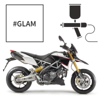 Peinture tricouche aprilia bianco glam pearl dorsoduro 1200 2011-2016