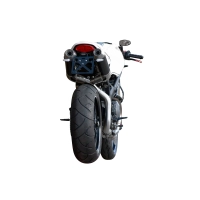 Echappement spark ducati monster 1100 2009- modèle rond / finition titane / la paire / position haute