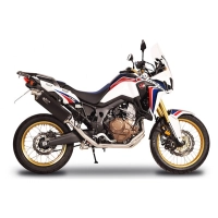 Echappement spark honda crf1000 africa twin 2016-2017 collecteur inox, silencieux dakar dark style